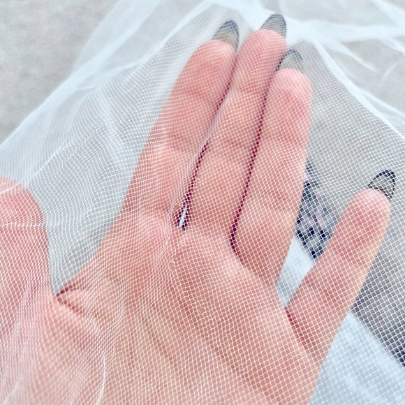 Beaded Cathedral Length Veil + Garment Bag - Picture 10 of 13